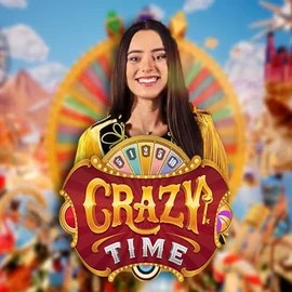 Crazy Time logo by Evolution at EuroBet CasinoCrazy Time
